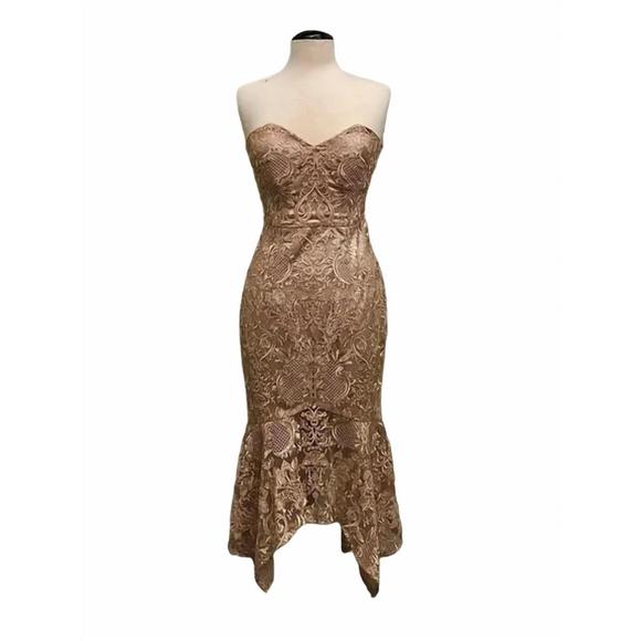 NEW BARIANO rhodolite gown in gold/pink - Picture 1 of 2